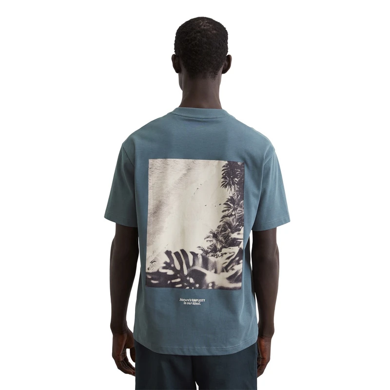 Heren T-shirt 524206451300 Marc O'Polo MIDDEN GRIJS