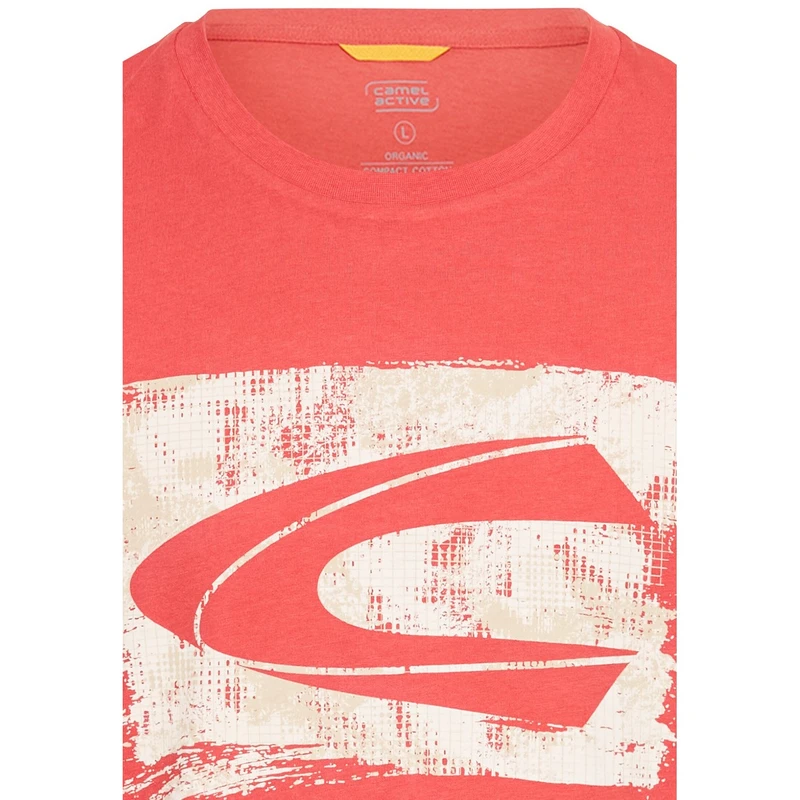 Heren T-shirt 5T02409700 Camel Active ROOD DESSIN