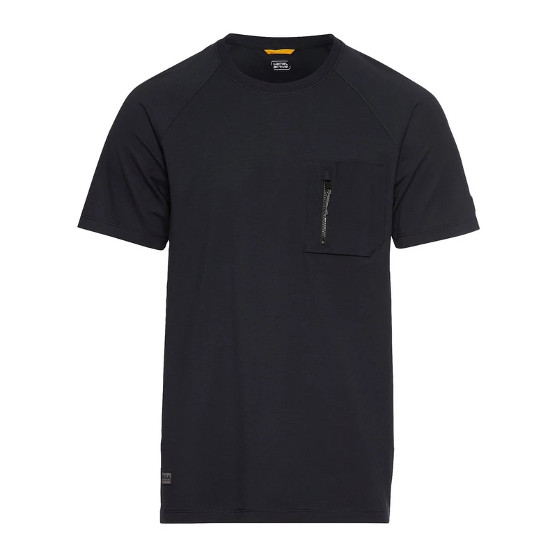 Heren T-shirt 5T51409700 Camel Active KHAKIGROEN