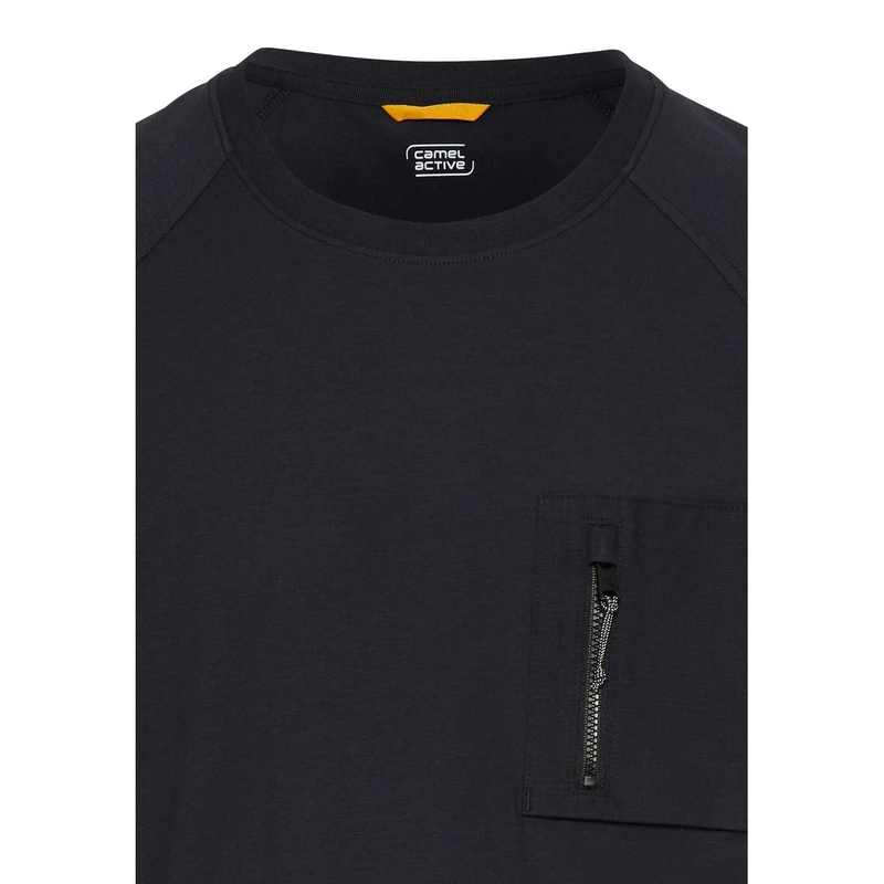Heren T-shirt 5T51409700 Camel Active KHAKIGROEN