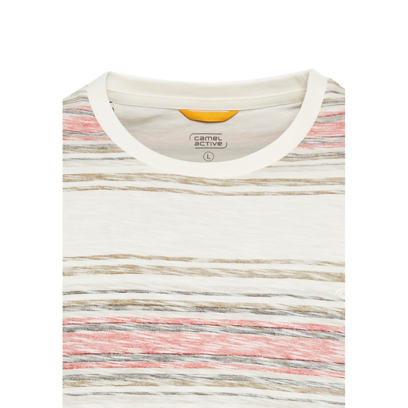 Heren T-shirt 5T53409700 Camel Active ROOD DESSIN