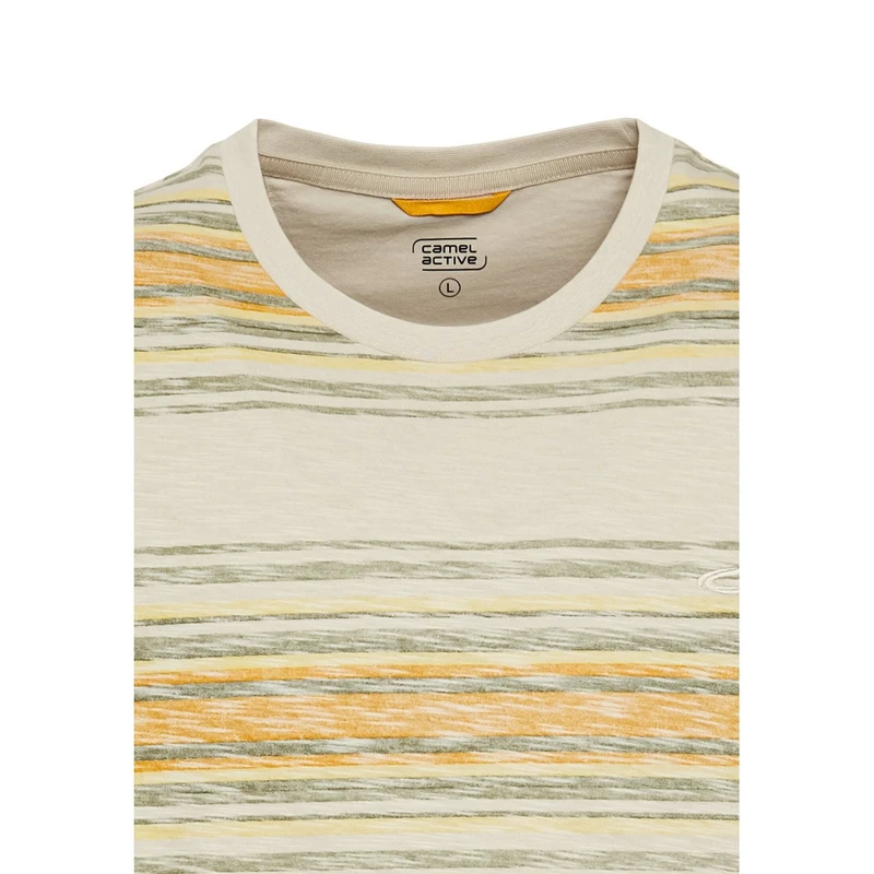 Heren T-shirt 5T53409700 Camel Active GEEL