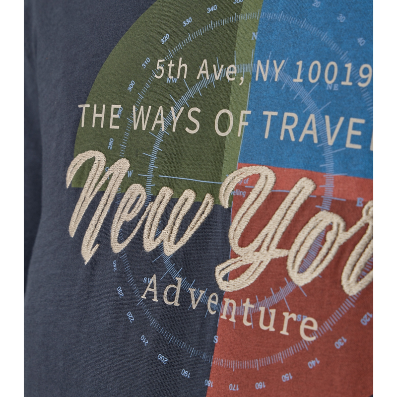 Heren T-shirt 954383900 Casa Moda MIDDEN BLAUW