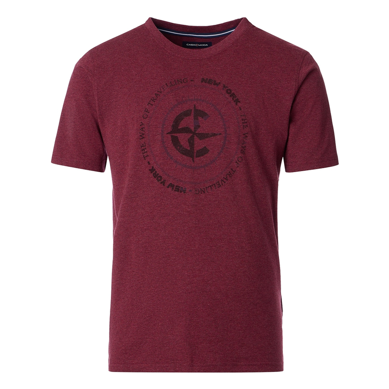 Heren T-shirt 954383900 Casa Moda ROOD
