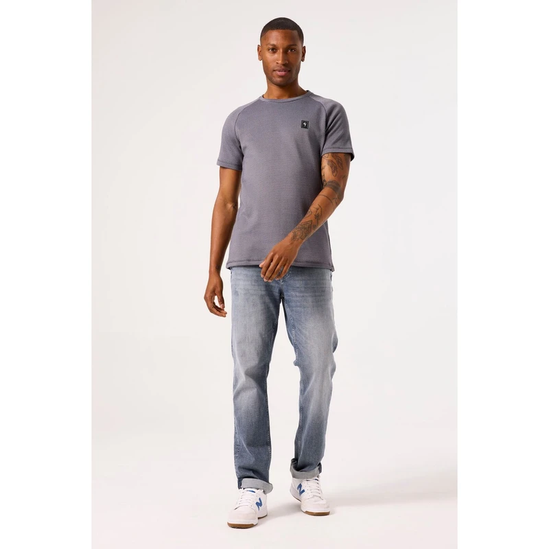 Heren T-shirt B51002 Garcia MIDDEN GRIJS