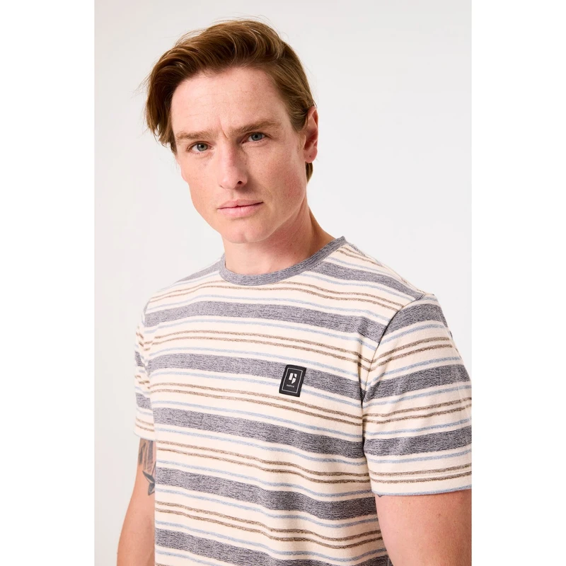 Heren T-shirt B51003 Garcia MIDDEN GRIJS