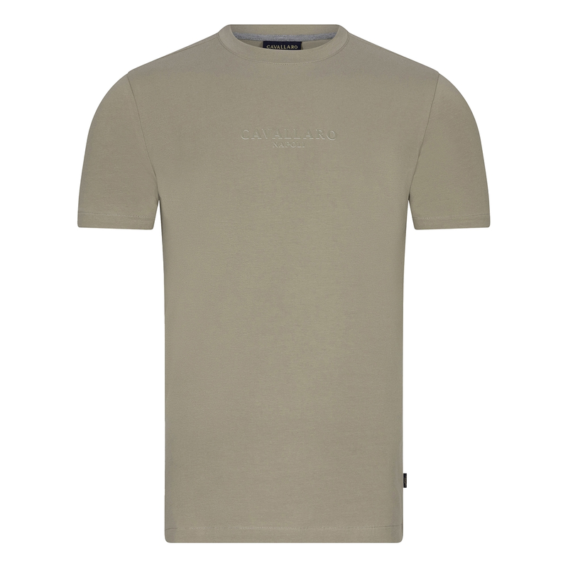 Heren T-shirt Bari Tee Cavallaro GROEN