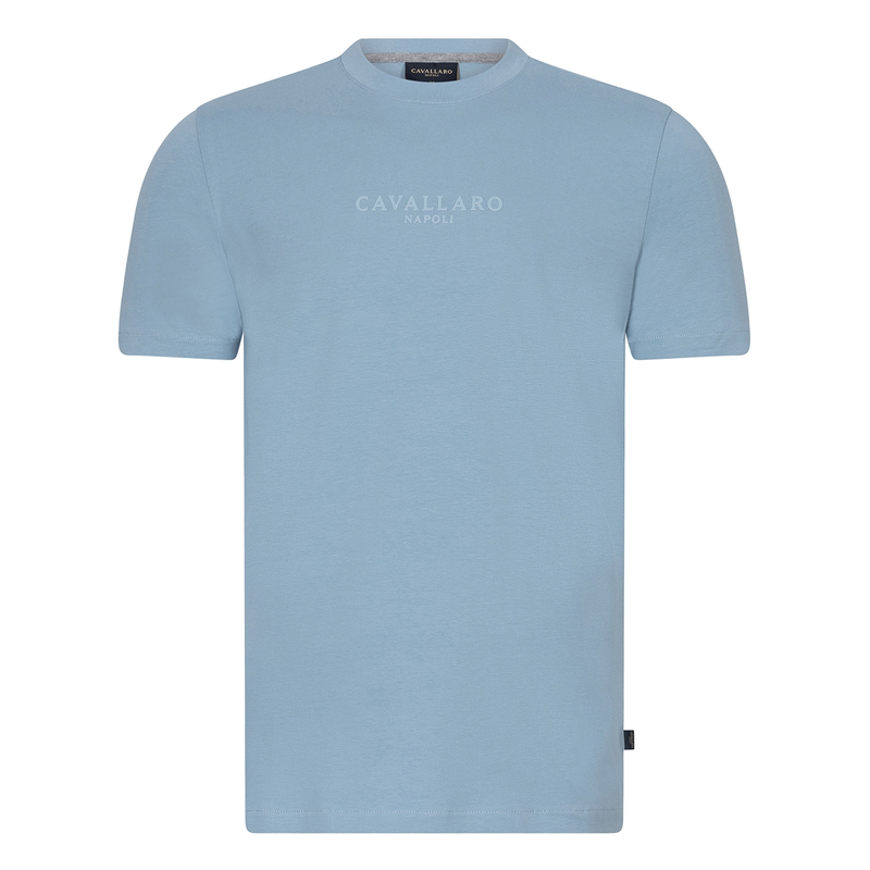 Heren T-shirt Bari Tee Cavallaro MIDDEN GRIJS
