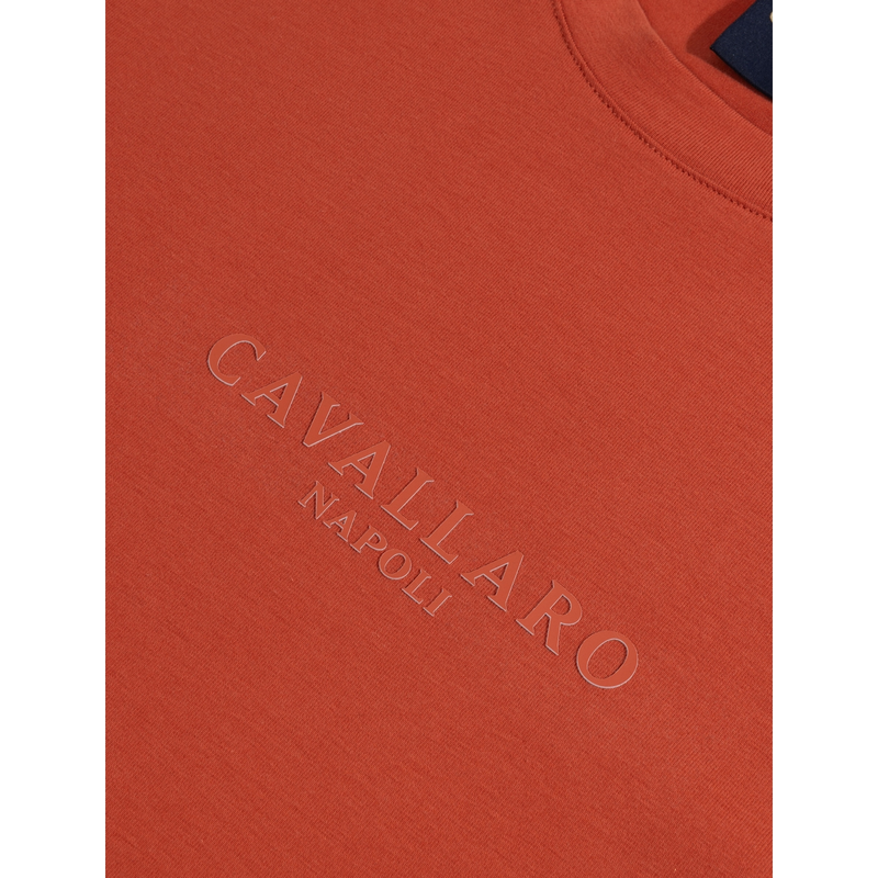 Heren T-shirt Bari Tee Cavallaro ORANJE