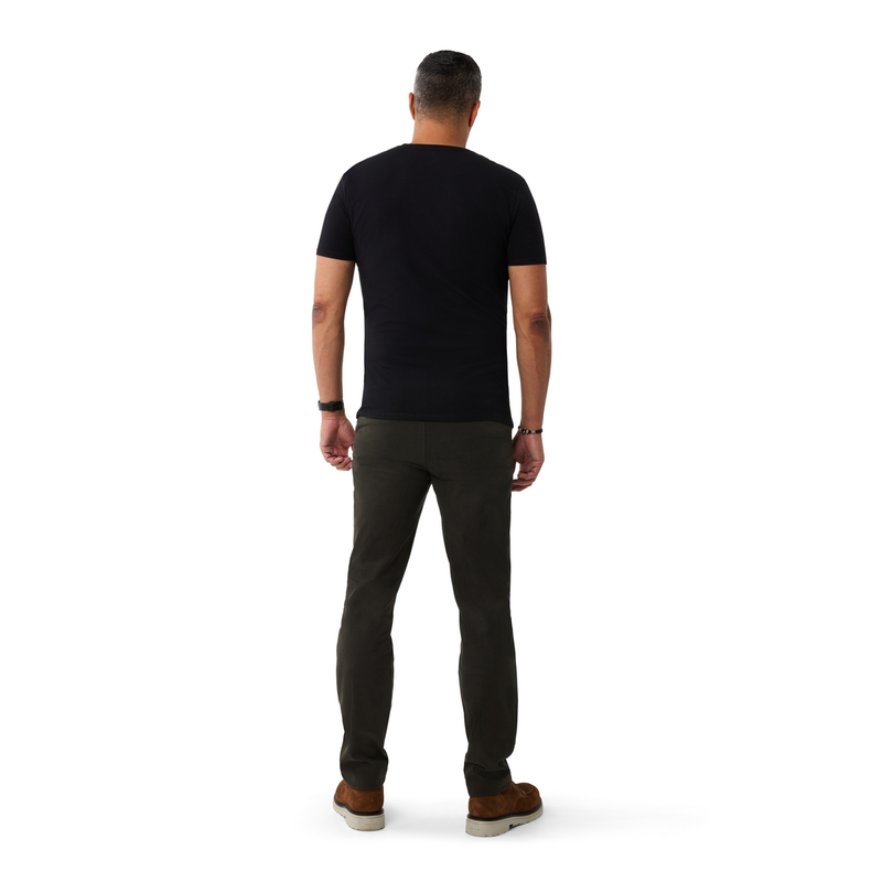 Heren T-shirt BB-BF.ROND Brighton Blue ZWART