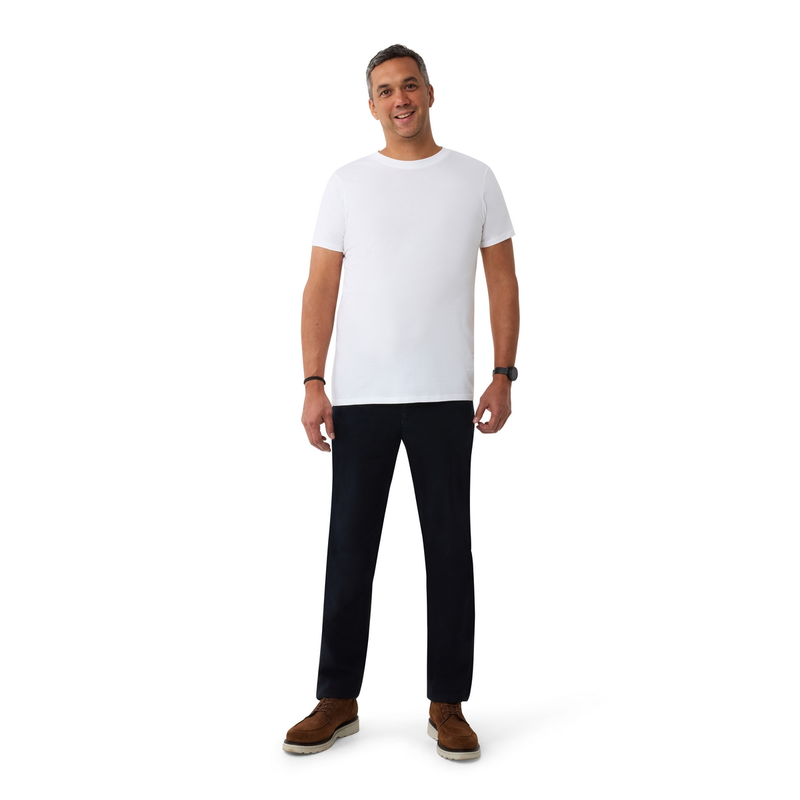 Heren T-shirt BB-CF.ROND Brighton Blue Wit
