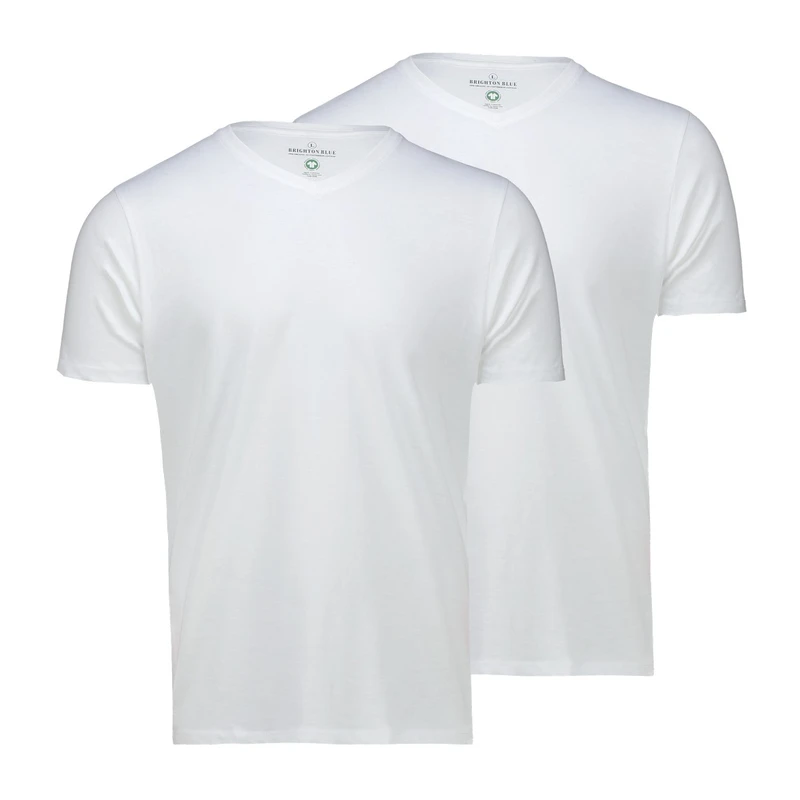 Heren T-shirt BB-CF.VHALS Brighton Blue Wit