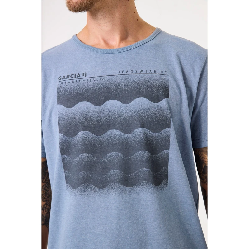 Heren T-shirt C51201 Garcia BLEU