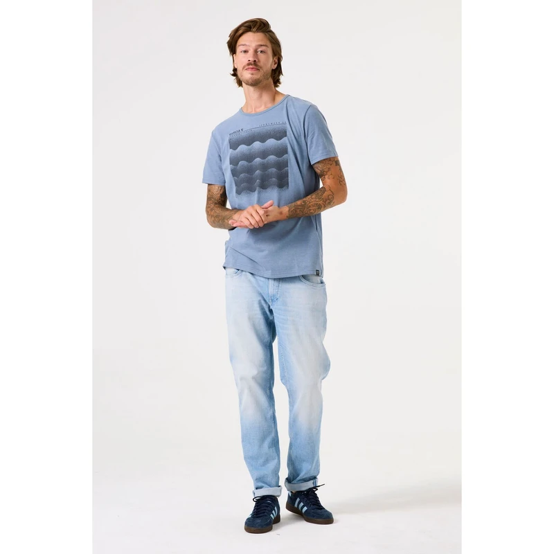 Heren T-shirt C51201 Garcia BLEU
