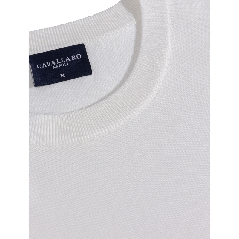 Heren T-shirt Casco Tee Cavallaro OFF-WHITE