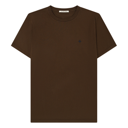 Heren T-shirt Cotton Brown