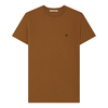 Heren T-shirt Cotton Cognac