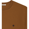 Heren T-shirt Cotton Cognac