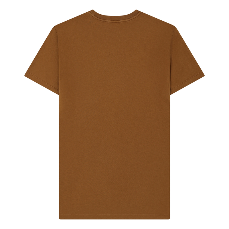 Heren T-shirt Cotton Cognac Laurent Vergne COGNAC