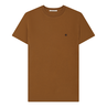 Heren T-shirt Cotton Cognac