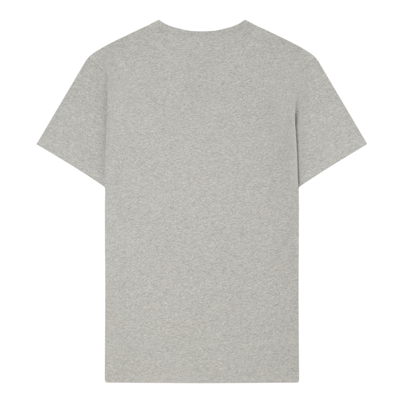 Heren T-shirt Cotton Grey Laurent Vergne MIDDEN GRIJS