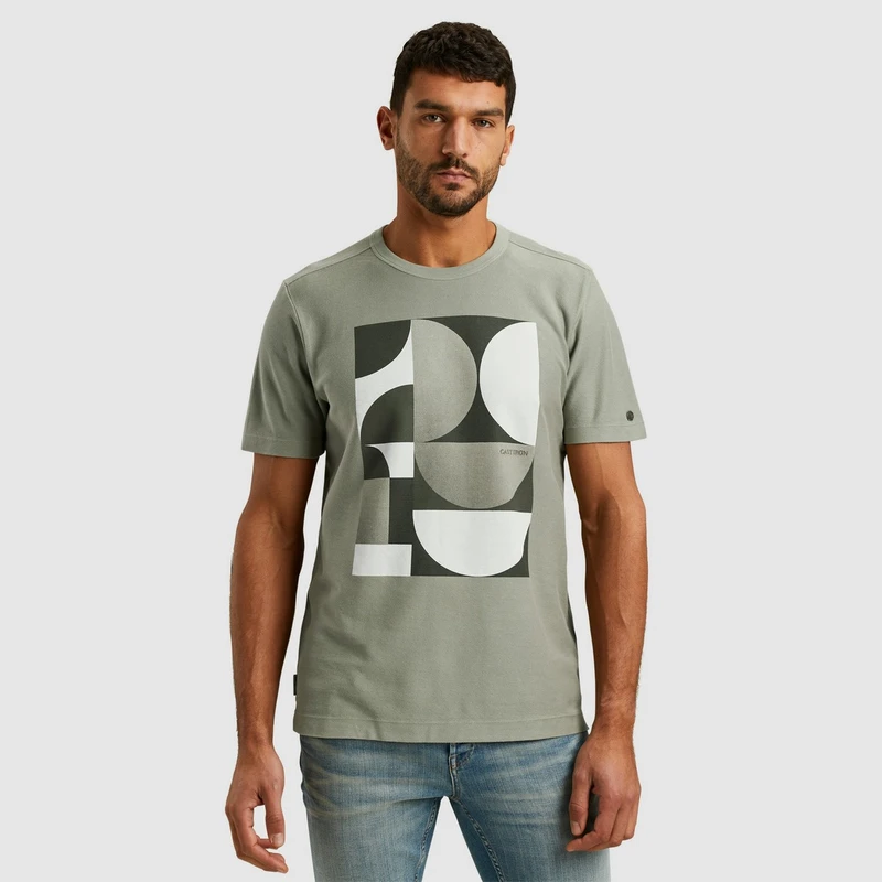 Heren T-shirt CTSS2502555 Cast Iron GROEN