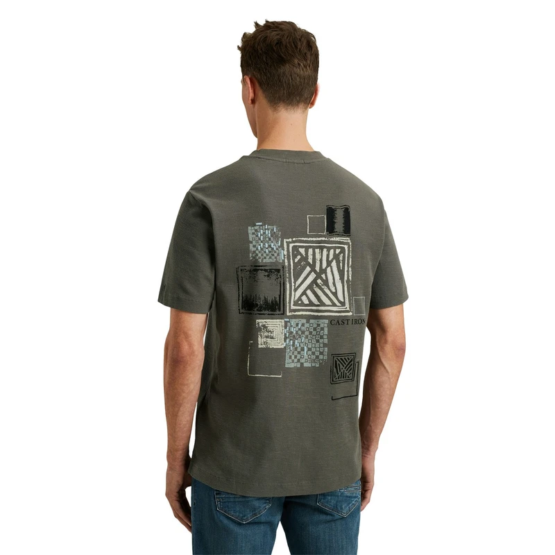 Heren T-shirt CTSS2504582 Cast Iron GRIJS MELEE