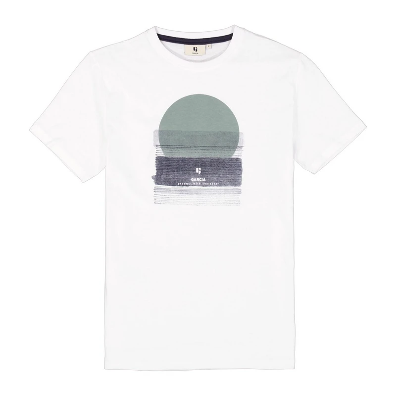 Heren T-shirt D51001 Garcia Wit