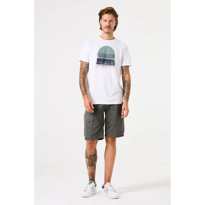 Heren T-shirt D51001 Garcia Wit