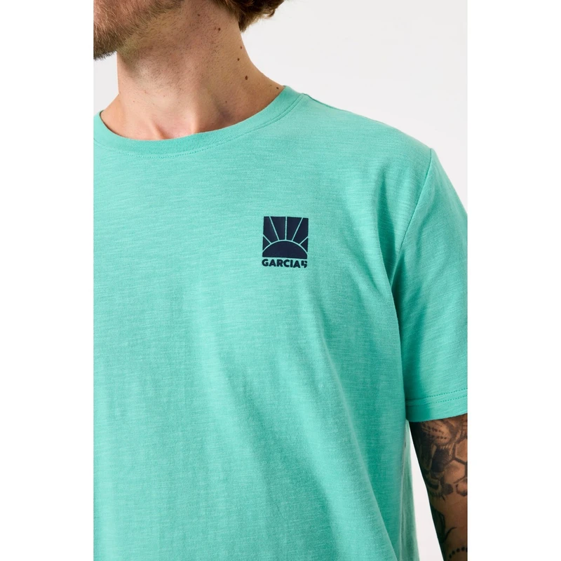 Heren T-shirt D51002 Garcia KHAKIGROEN