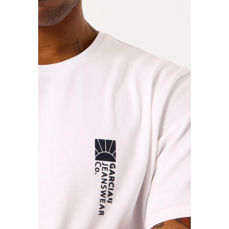 Heren T-shirt D51003 Garcia Wit
