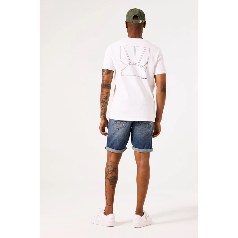 Heren T-shirt D51003 Garcia Wit