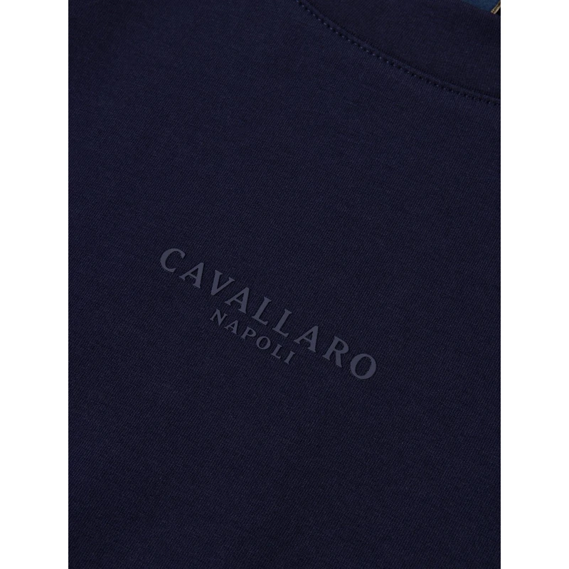 Heren T-shirt Davegio Tee Cavallaro NAVY