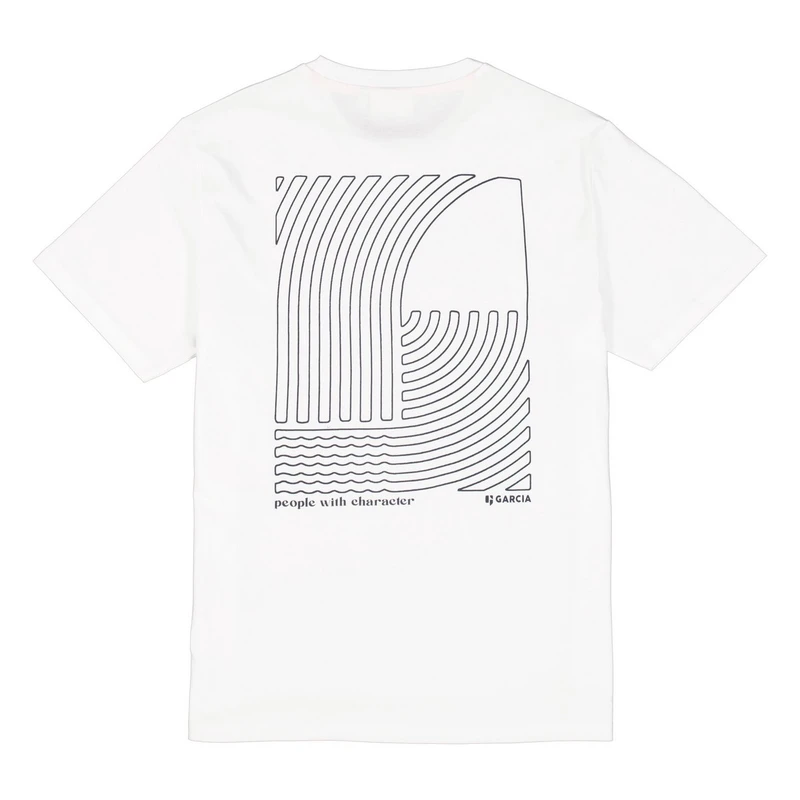 Heren T-shirt E51201 Garcia Wit