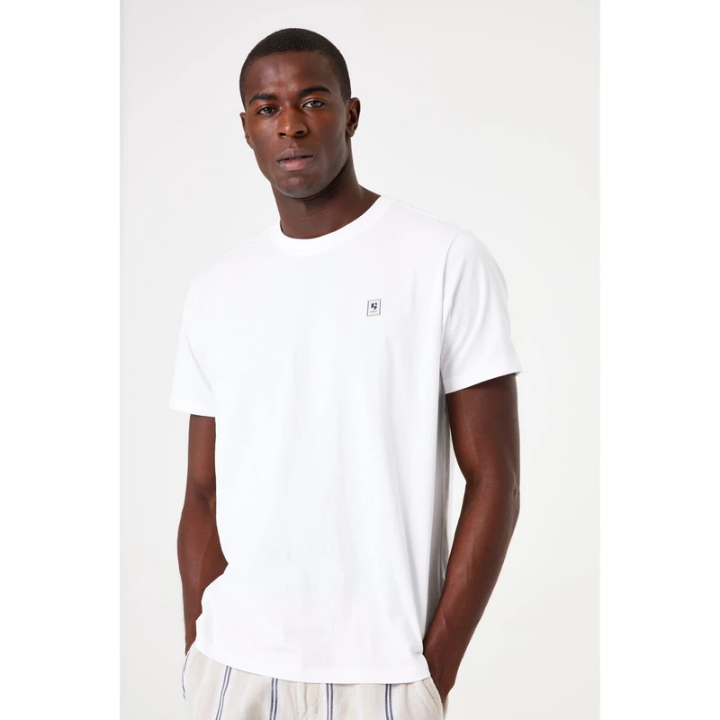 Heren T-shirt E51201 Garcia Wit
