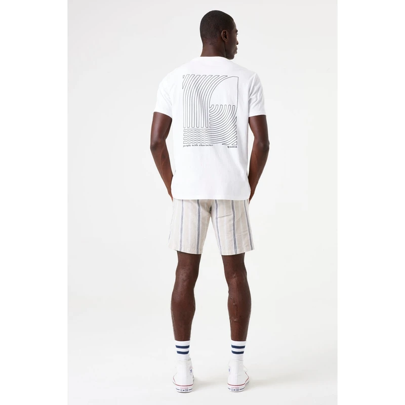 Heren T-shirt E51201 Garcia Wit