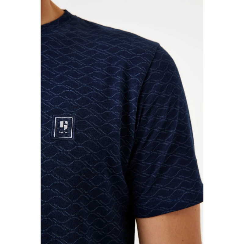 Heren T-shirt E51207 Garcia NAVY