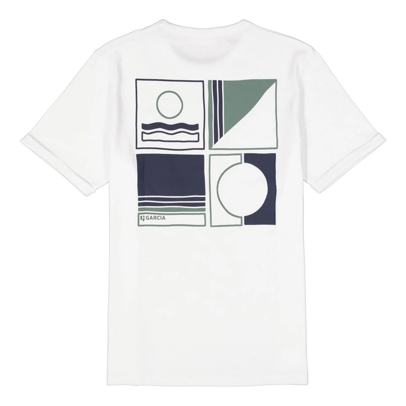 Heren T-shirt F51002 Garcia Wit