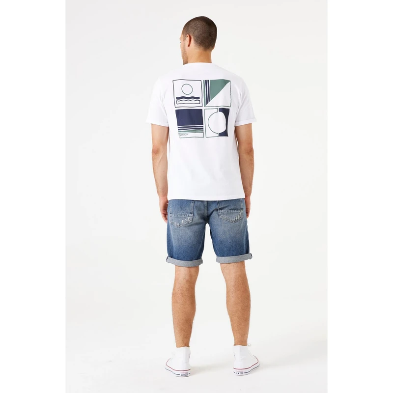 Heren T-shirt F51002 Garcia Wit