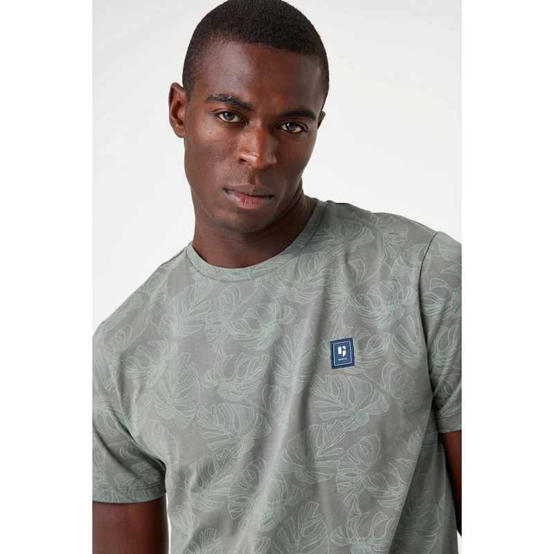 Heren T-shirt F51004 Garcia LIGHT BLUE DENIM