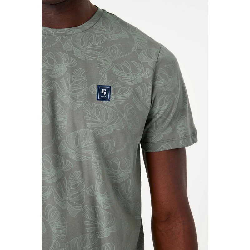 Heren T-shirt F51004 Garcia LIGHT BLUE DENIM