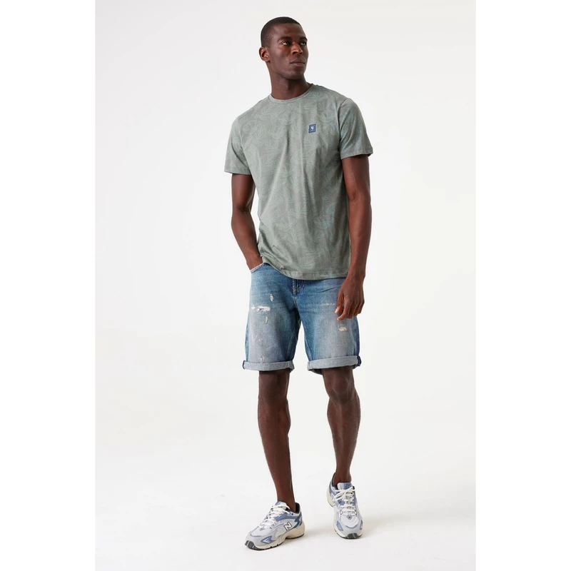 Heren T-shirt F51004 Garcia LIGHT BLUE DENIM