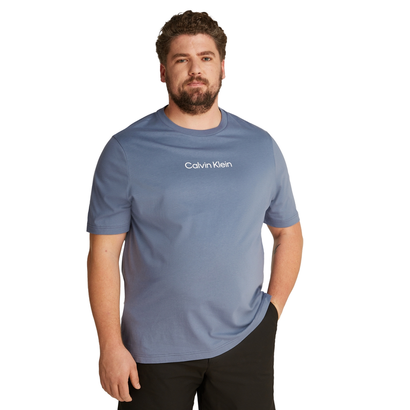 Heren T-shirt k10k112182 Calvin Klein Big & Tall MIDDEN BLAUW
