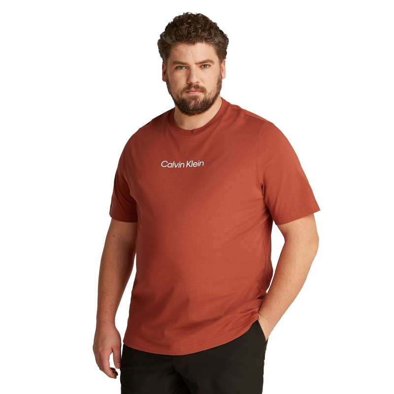 Heren T-shirt k10k112182 Calvin Klein Big & Tall ROOD