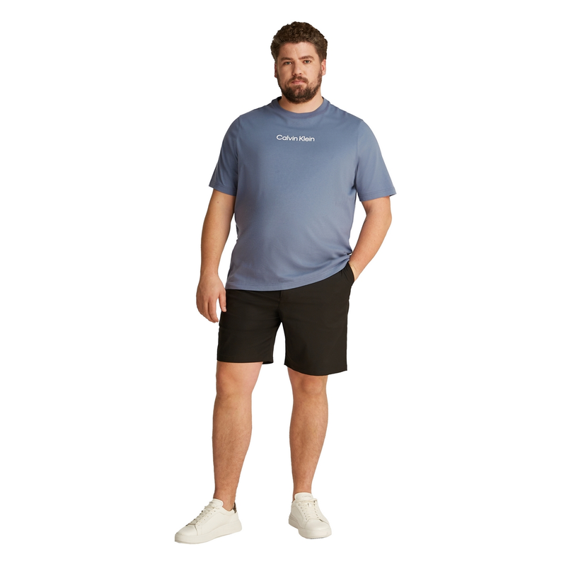 Heren T-shirt k10k112182 Calvin Klein Big & Tall MIDDEN BLAUW