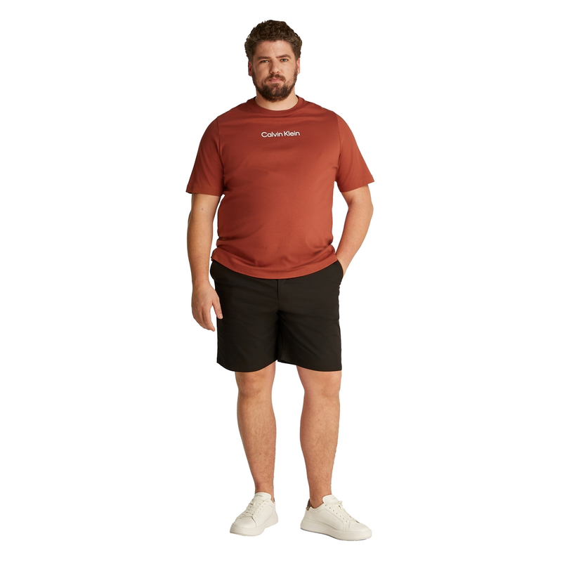 Heren T-shirt k10k112182 Calvin Klein Big & Tall ROOD