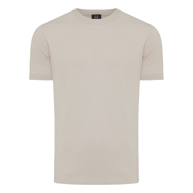Heren T-shirt K2045-1260.044 Genti MIDDEN BRUIN