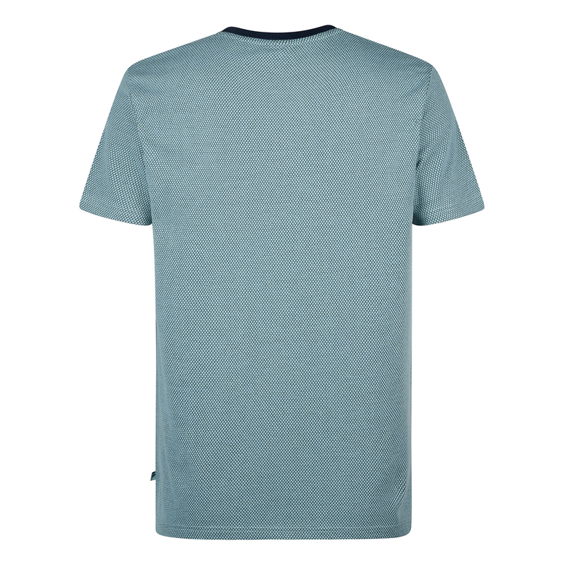 Heren T-shirt M-1050-TSR628 Petrol MIDDEN BLAUW