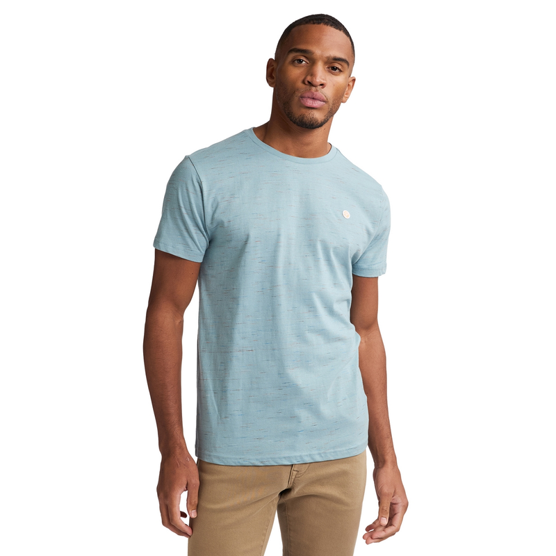 Heren T-shirt M-1050-TSR641 Petrol MIDDEN BLAUW