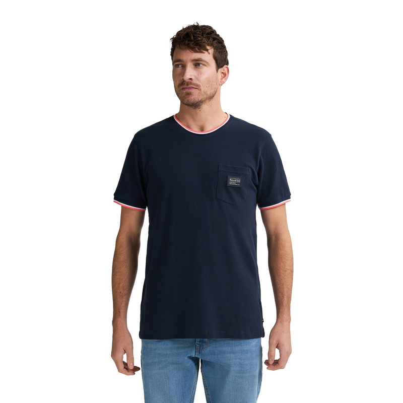 Heren T-shirt M-1050-TSR645 Petrol NAVY